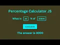 Percentage Calculator Using JavaScript