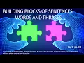 ling1 Language Structures - lecture 3B Constituents