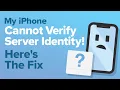 My iPhone Cannot Verify Server Identity Here s The Fix