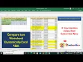 How to compare two worksheet with multiple columns excel vba