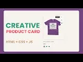 Responsive Product Cards Design using Html Css Javascript