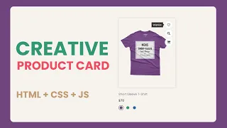 Responsive Product Cards Design using Html Css Javascript