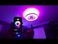 LED RGB ceiling fan unboxing installation and review