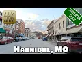 Driving Around Downtown Hannibal MO in 4k