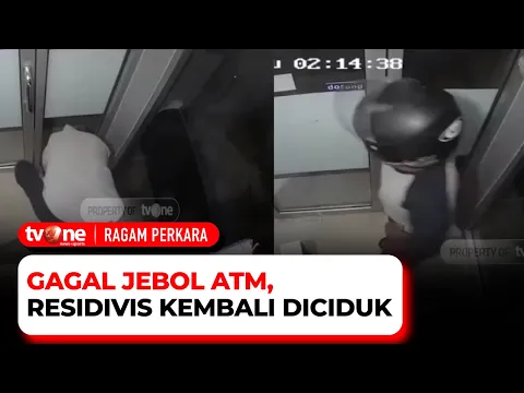 Canggih! Seorang Montir Tertangkap CCTV Bobol Mesin ATM