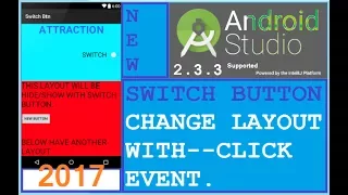 Android Studio tutorial - Android switch button example Change layout with switch NEW