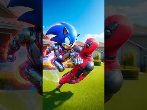 sonic kaise iron-man mai badal kar sabko maara😱#shorts