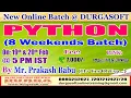 PYTHON 8 Weekends Batch Online Training DURGASOFT