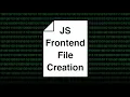 Creating Files in the Frontend using Blobs in JavaScript Tutorial