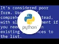 How to modify list entries during for loop
