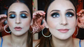 How to do Glittery Smokey eyes