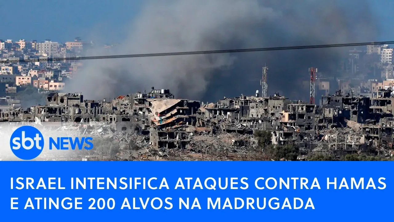 ????Brasil Agora: Israel intensifica ataques contra Hamas e atinge 200 alvos na madrugada | SBT AO VIVO