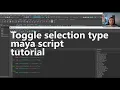 maya python toggle selection type