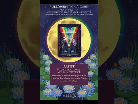 Screenshot your High Priestess Oracle Message for this full Moon 🌝