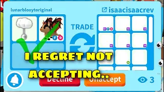 I REGRET NOT ACCEPTING THIS MASSIVE OVERPAY ADOPT ME TRADES