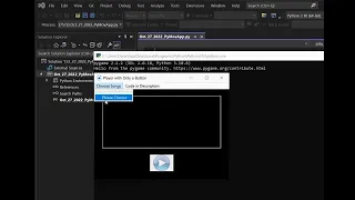 Python Didactic Mp3 Player with System Open File Dialog Window and Listbox for Songs and Internet
