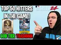 RANKING THE TOP 50 HITTERS IN THE GAME THESE CARDS ARE AMAZING