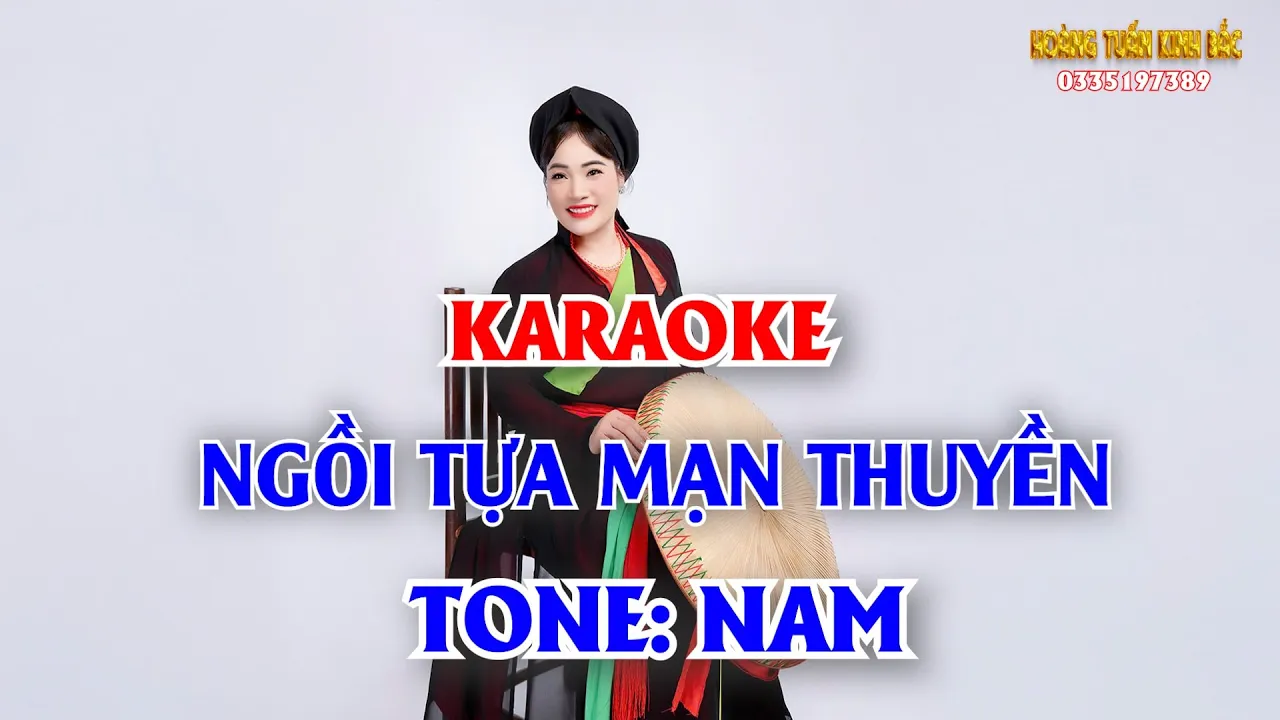 NGỒI TỰA MẠN THUYỀN KARAOKE TONE NAM