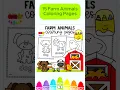 Printable Farm Animals Coloring Pages for Toddlers Farm Coloring Pages for Kids