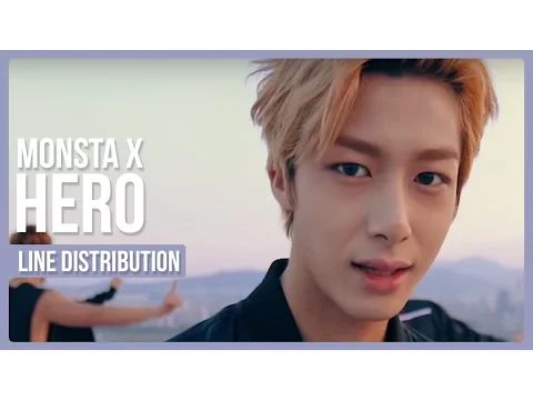 Download MP3 Monsta X - Hero Line Distribution (Color Coded)