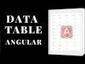 What is Data Table How to create Data Table in Angular