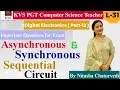 Asynchronous Synchronous Sequential Circuit KVS Computer Science L-31 Digital Electronics Part-11