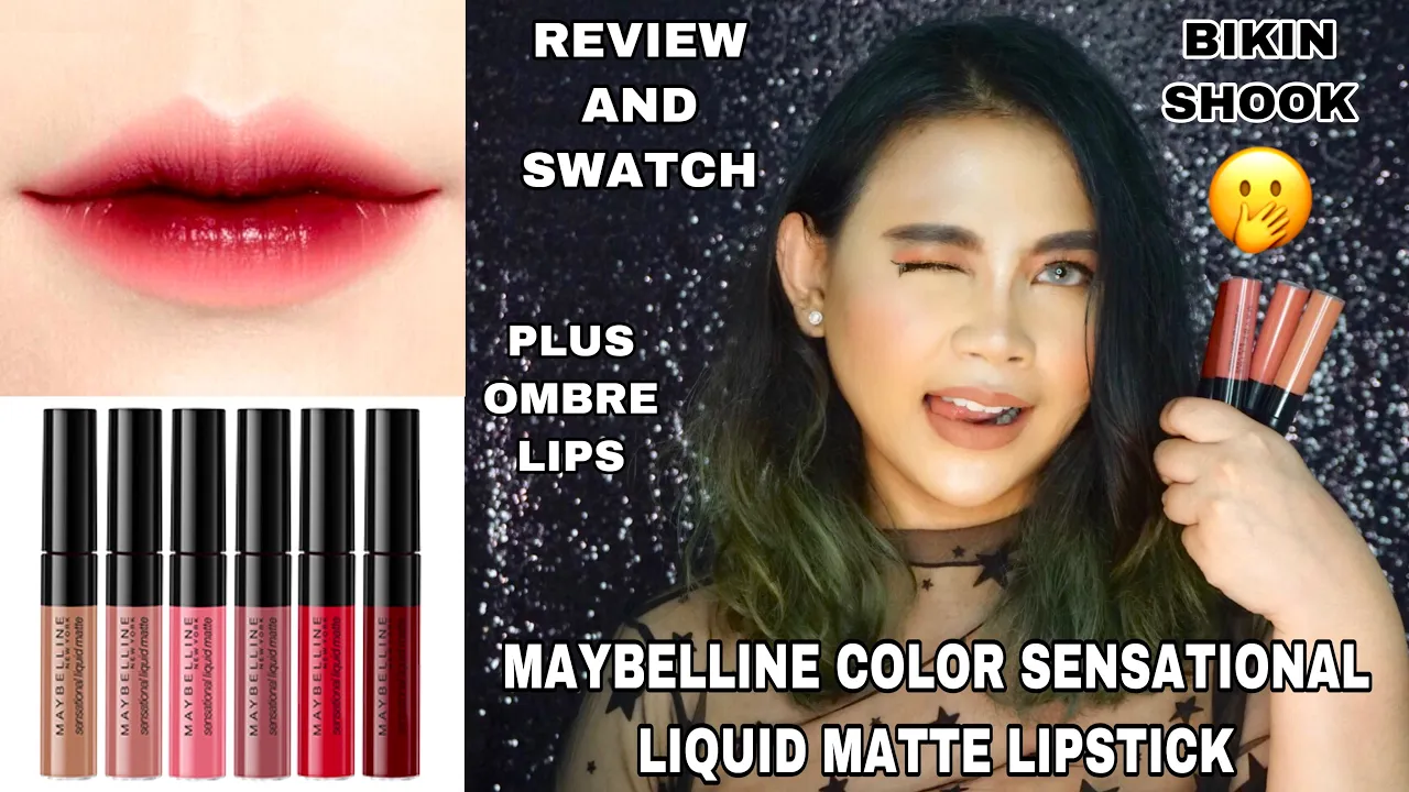 Maybelline Vivid Matte Liquid | Full Collection Swatches. 