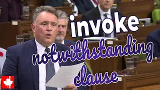 Invoke The Notwithstanding Clause This Supreme Court Decision Cannot Be Allowed To Stand 