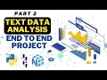 Text Data Analysis Part-2 YouTube Case Study End to End Project Python for Data Analytics