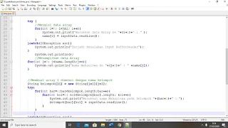 Pembuatan Array Pada Bahasa Pemrograman Java