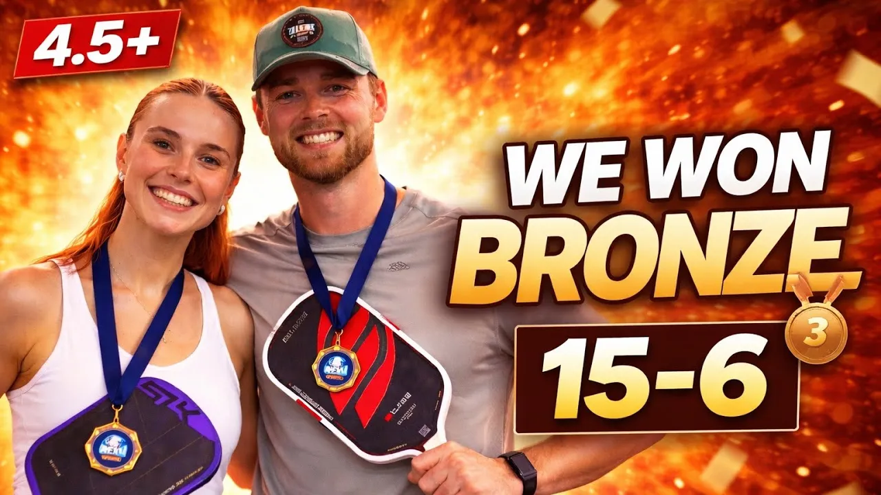 4.5+ Pickleball… WE WON BRONZE 🥉 (15-6)
