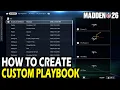 How to Create Custom Playbooks on Madden 26