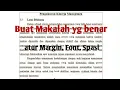 cara membuat makalah yang benar dan rapi