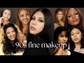 I Tried Historically Accurate 90s Fine - Chicana Makeup In-Depth Tutorial