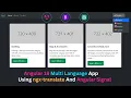 Angular 18 Multi Language app using Angular Signal Angular 18 Multi Language using ngx-translate