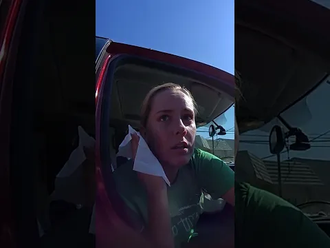 You won't believe what she used as a phone. 😭 #trafficstop #fail