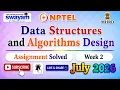 Data Structures and Algorithms Design Week 2 Assignment Solutions