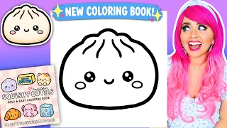 Cute Dumpling Squishy 🥟 Coloring My NEW! Squishy Cuties Coloring Book 💕 Fan Mail 💌 Ohuhu Art Markers