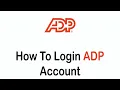 How to Login ADP Account 2022 adp com Login ADP Payroll Tutorial