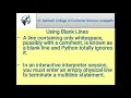 Lecture 4 Comments Blank Line Python suite