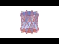 Star Anti Prism With Two Color of Processing Generative Art Practice