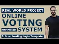 Online Voting System Project in PHP with source code Login Template PHP Mini Project