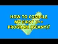 Ubuntu How to compile my first C program geany