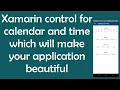 Scrollable Calendar and Time Control