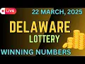 Delaware Day Lottery Results For - 22 Mar 2025