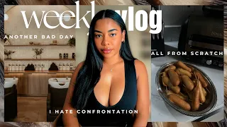 WEEKLY VLOG ★ HAIR STYLIST HORROR STORY + FALL SHOPPING HAUL + STRESSING OUT | Chandler Alexis