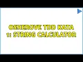 Osherove TDD Kata 1 String Calculator