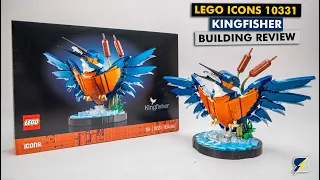 The first LEGO Icons animal set - 10331 Kingfisher Bird detailed building review