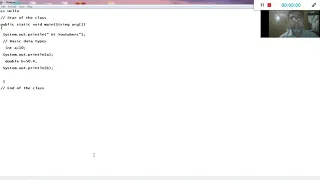 Java Tutorial Lesson 2 Basic Data types Using Notepad Part 2