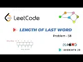 Length of Last Word Leetcode - 58 Python Tamil
